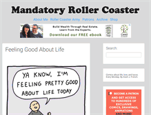 Tablet Screenshot of mandatoryrollercoaster.com